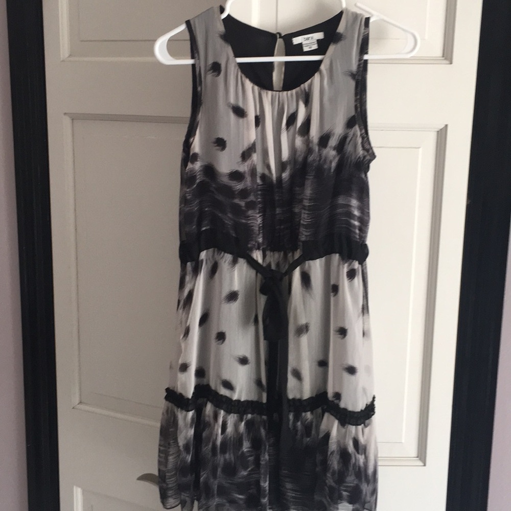 Bar III black & grey dress.